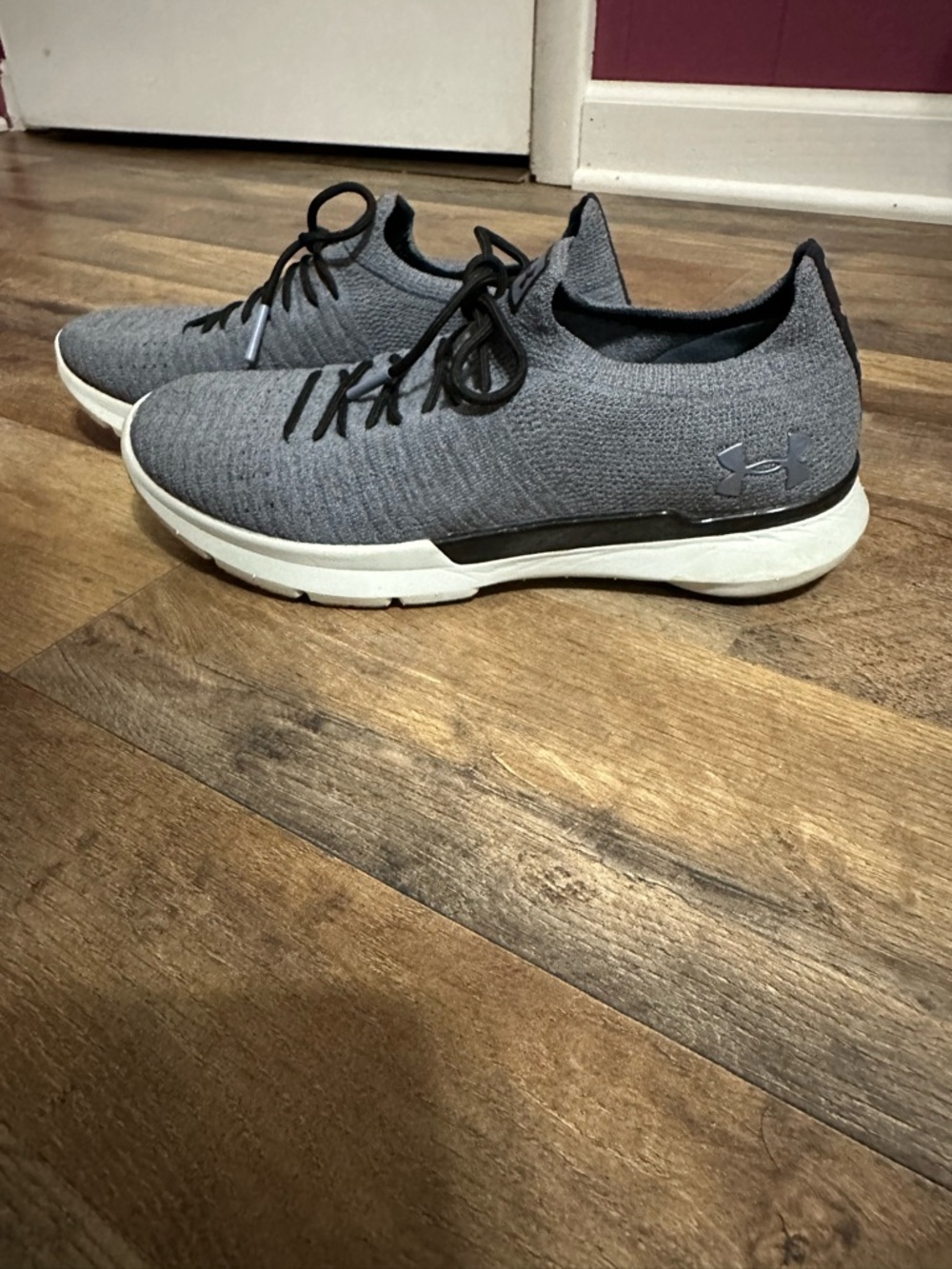 Under Armour Grey Knit Athletic Sneakers - Picture 3 of 7